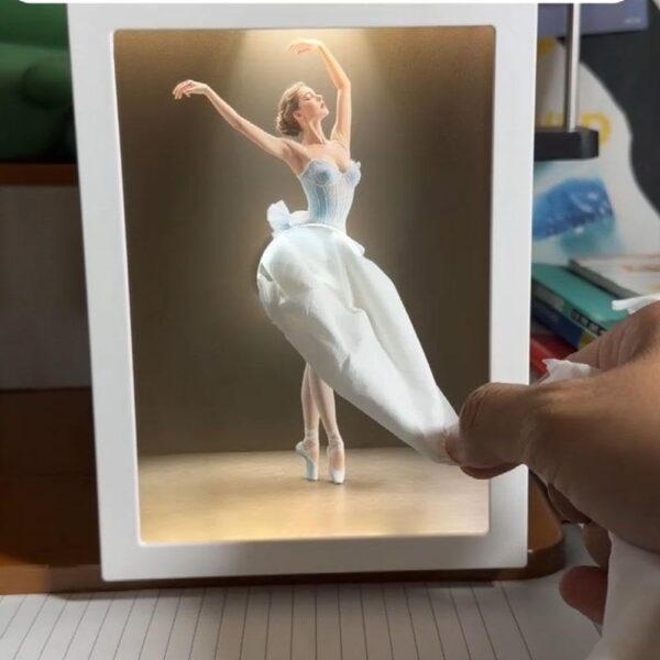 Ballet Girl Tissue Box with Touch Light