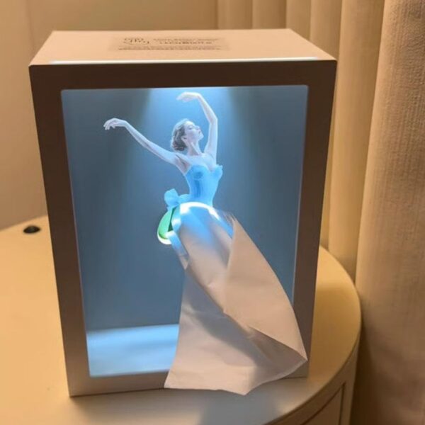 Ballet Girl Tissue Box with Touch Light