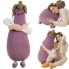 610oQ9nMcLL._AC_SL1500_ Eggplant Mango King Hugging Pillow