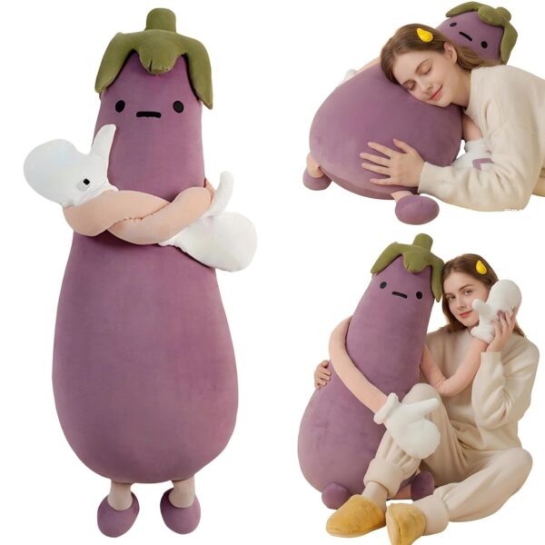 610oQ9nMcLL._AC_SL1500_ Eggplant Mango King Hugging Pillow