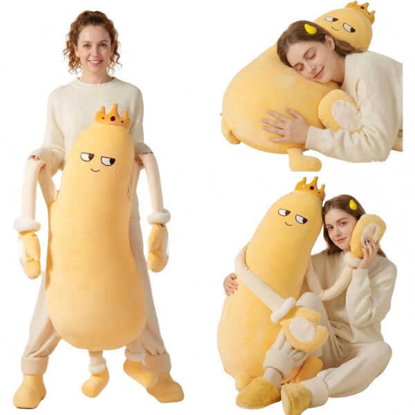 610u8XBfVWL._AC_SL1500_ Eggplant Mango King Hugging Pillow