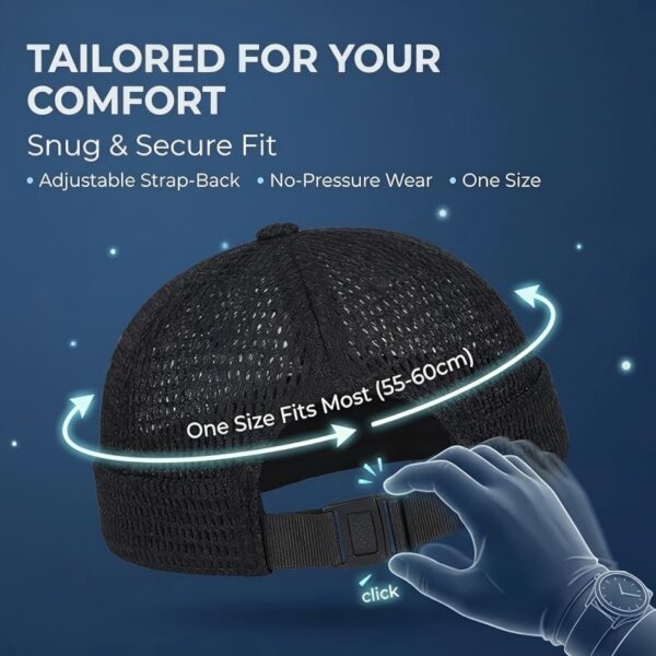 61Bk9aw8o8L._AC_SX679_ 2 Pack Men's Breathable Brimless Hat