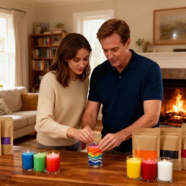 Unscented Sand Candle