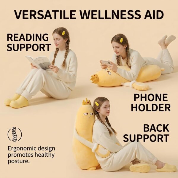 71LhsgQXAFL._AC_SL1500_ Eggplant Mango King Hugging Pillow
