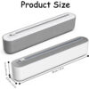 Magnetic Plastic Wrap Dispenser with Cutter