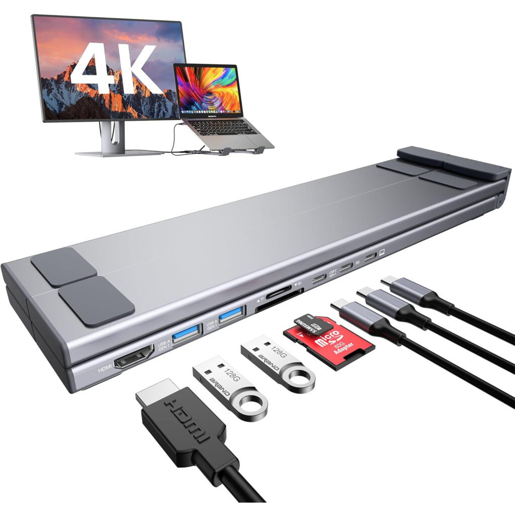 Laptop Docking Station Dual Monitor Stand