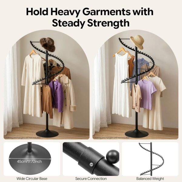 Spiral Rotating Clothing Rack