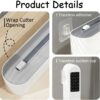 Magnetic Plastic Wrap Dispenser with Cutter