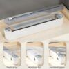 Magnetic Plastic Wrap Dispenser with Cutter