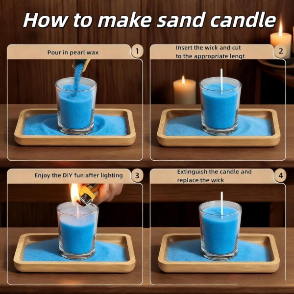Unscented Sand Candle