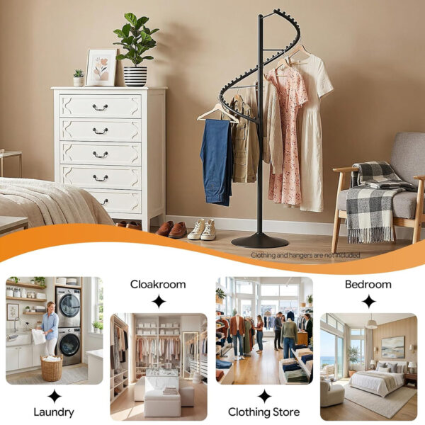 Spiral Rotating Clothing Rack