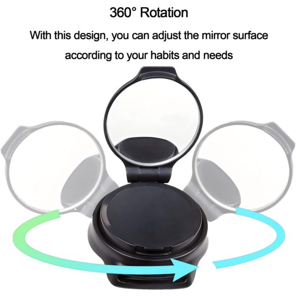 2 Pack 360° Wristband Bike Rear View Mirrorwrist