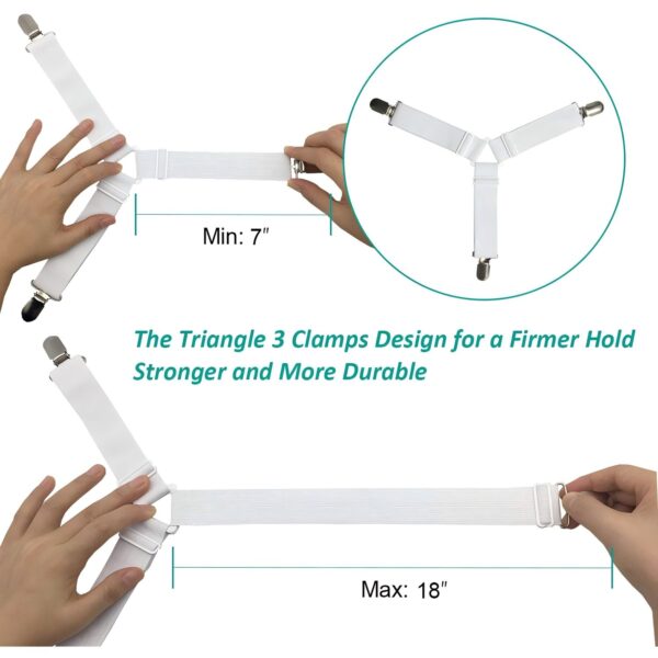 12 Pack Bed Sheet Straps