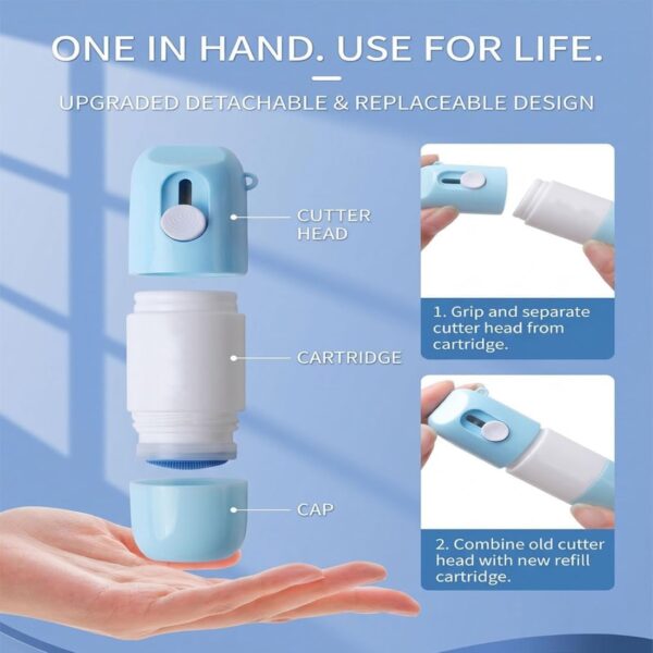 2-in-1 Box Cutter Thermal Paper Eraser