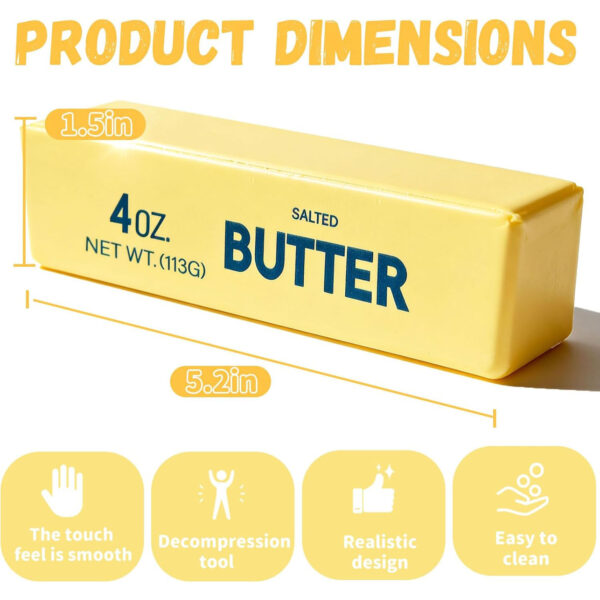 2 Pack Salted Butter Squishy Toy