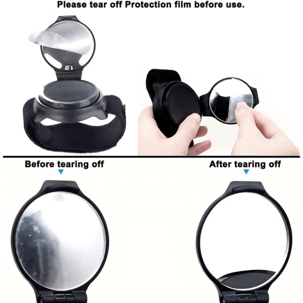 2 Pack 360° Wristband Bike Rear View Mirrorwrist