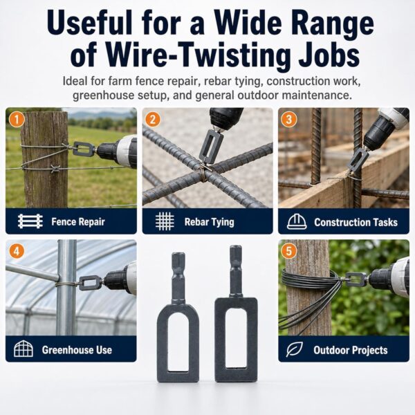 2 Pack Wire Twister Tool for Drill