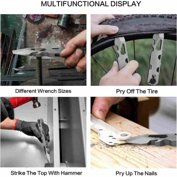 EDC Pry Bar Multitool with Bi-Directional Ratchet Screwdriver