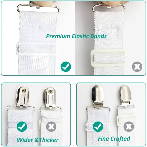 12 Pack Bed Sheet Straps