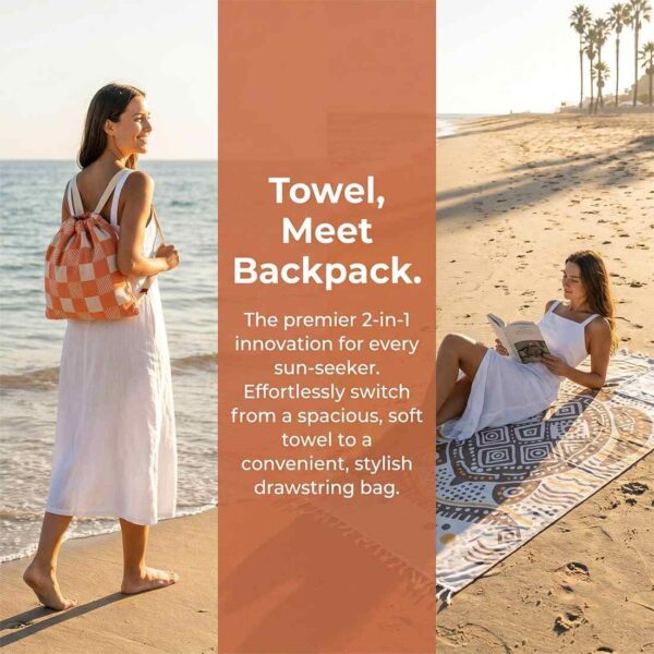 2-in-1 Convertible Towel and Backpack