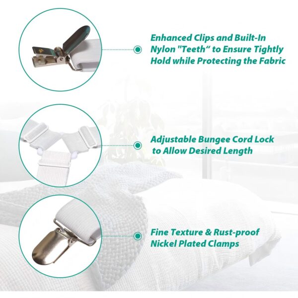 12 Pack Bed Sheet Straps