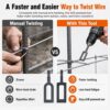 2 Pack Wire Twister Tool for Drill