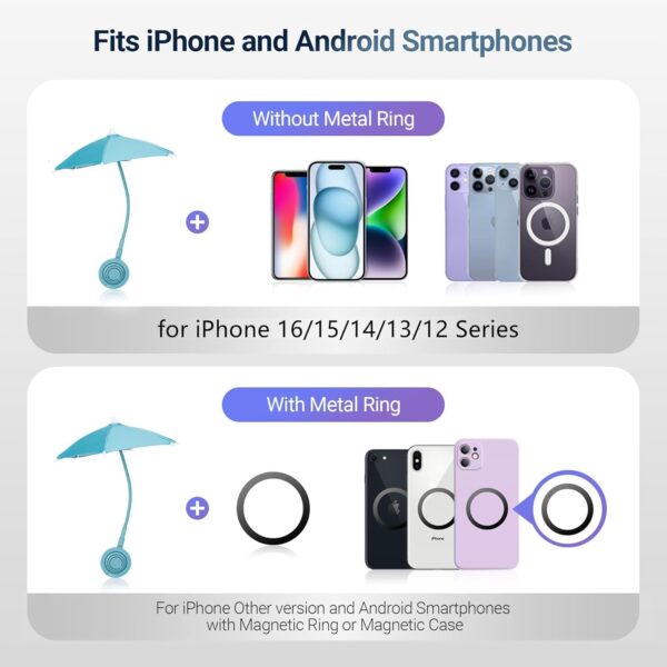 Magnetic Phone Umbrella for Sun