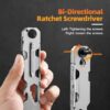 EDC Pry Bar Multitool with Bi-Directional Ratchet Screwdriver