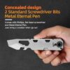 EDC Pry Bar Multitool with Bi-Directional Ratchet Screwdriver