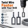 2 Pack Wire Twister Tool for Drill