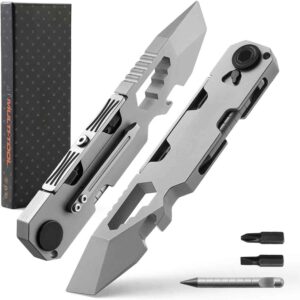 EDC Pry Bar Multitool with Bi-Directional Ratchet Screwdriver