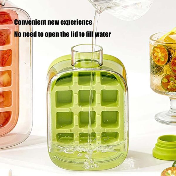 71cQ38kd9CL._AC_SL1500_ 2 in 1 Touch-Free Ice Cube Tray Water Bottle