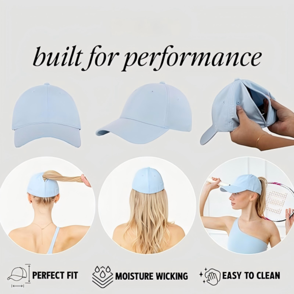 Sporty Women's Baseball Cap with Magnetic Closure
