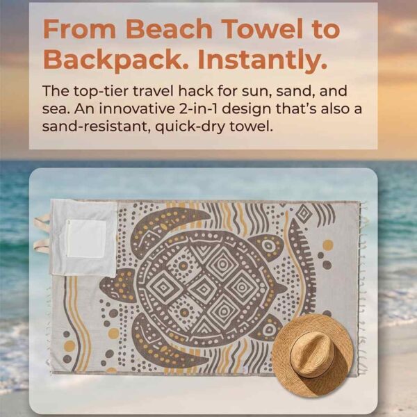 2-in-1 Convertible Towel and Backpack