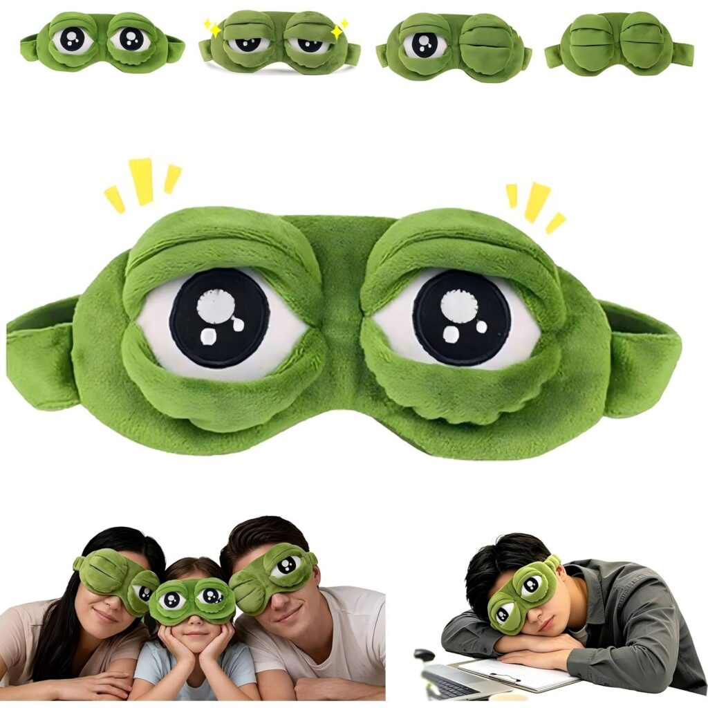 3D Funny Frog Sleep Mask