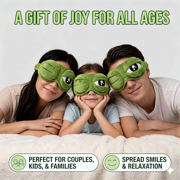 3D Funny Frog Sleep Mask