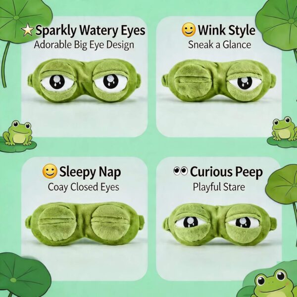 3D Funny Frog Sleep Mask