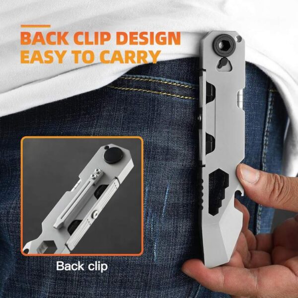 EDC Pry Bar Multitool with Bi-Directional Ratchet Screwdriver