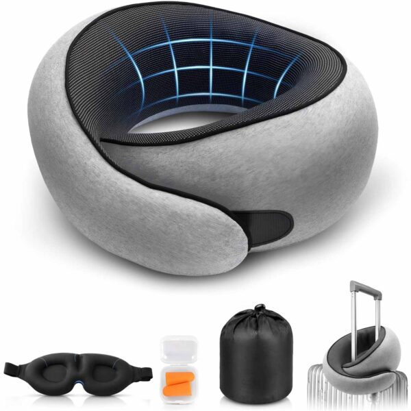 Purroch G-Shape Memory Foam Travel Neck Pillow