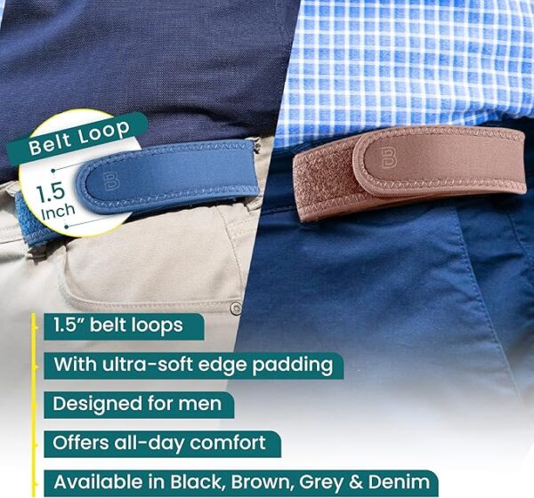 91hTq0AgvFL._AC_SX679_ 4 Pack Elastic No Buckle Invisible Belt