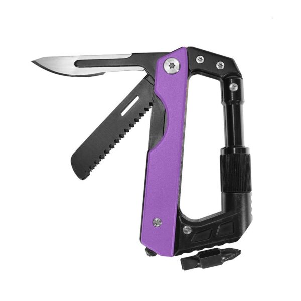 Carabiner Multitool 8-in-1 EDC Carabiners Pocket Knife