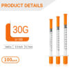 61gEMltWTXL._AC_SL1500_ 100 Pack Syringes with Needle