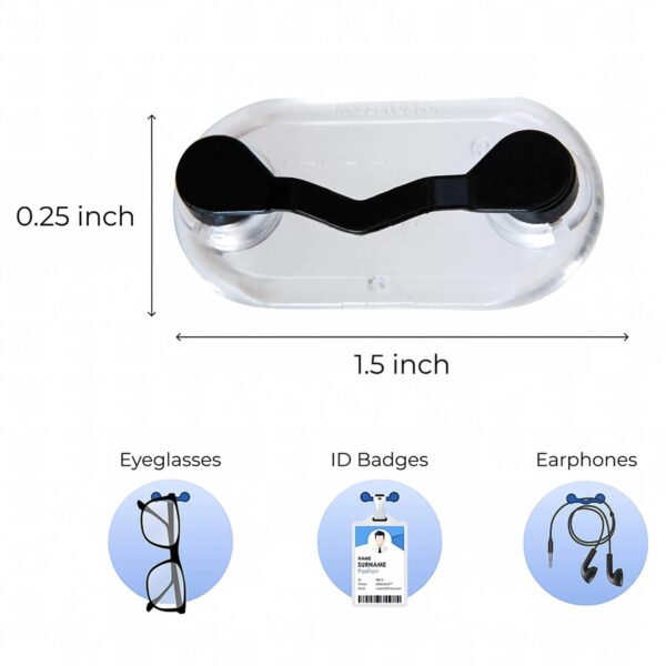 2 Pack Magnetic Glasses Holder Clip