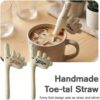 61vTbknJC0L._AC_SL1001_ Handmade Ceramic Toe Straw
