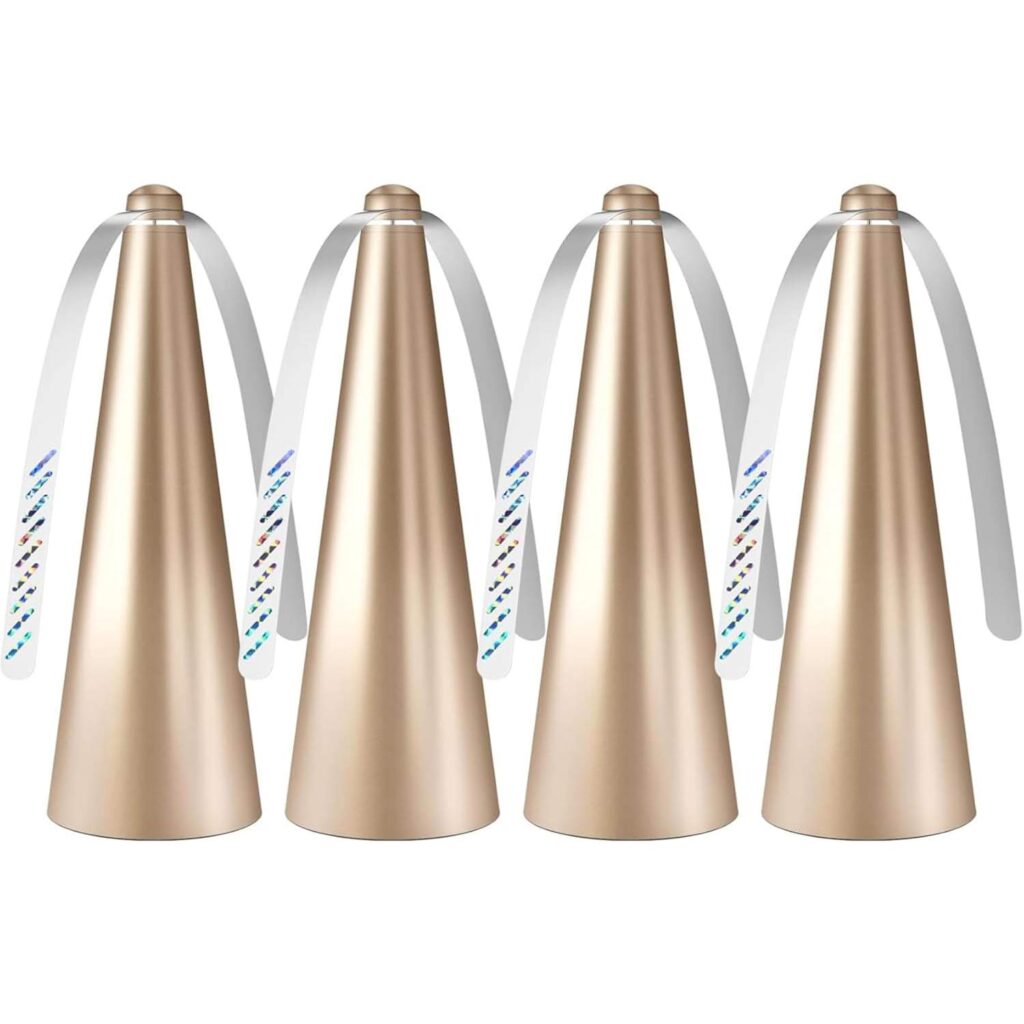 4 Pack Bug Fan Fly Deterrent with Holographic Blades