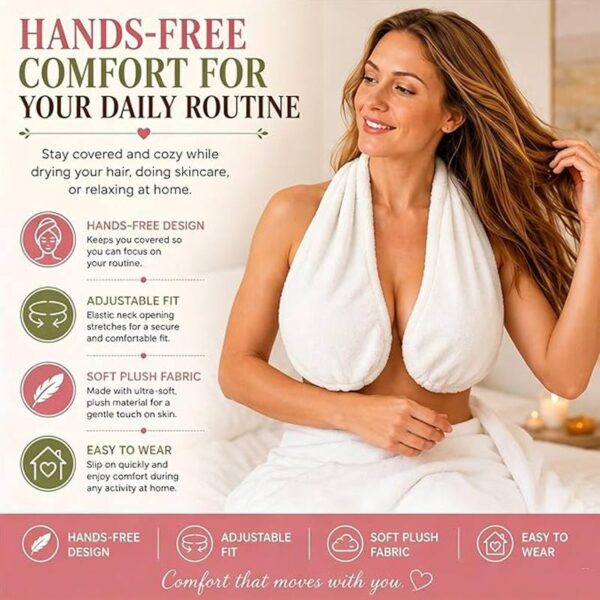 Hands-Free Adjustable Shower Towel Bra