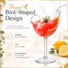 71tUriOTtyL._AC_SL1500_ 4 Pack Bird Cocktail Glasses
