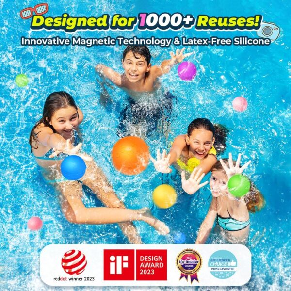 8169l8vTtsL._AC_SL1000_ Reusable Magnetic Water Balloons with Mesh Bag