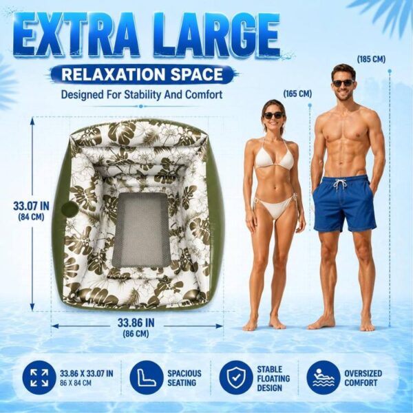 3-in-1 Inflatable Pool Lounge Chair