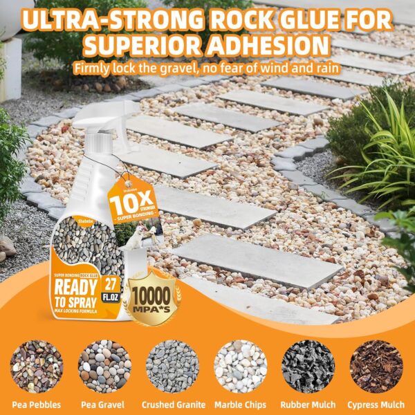 2 Pack 17oz Rock Glue for Landscaping with Sprayer